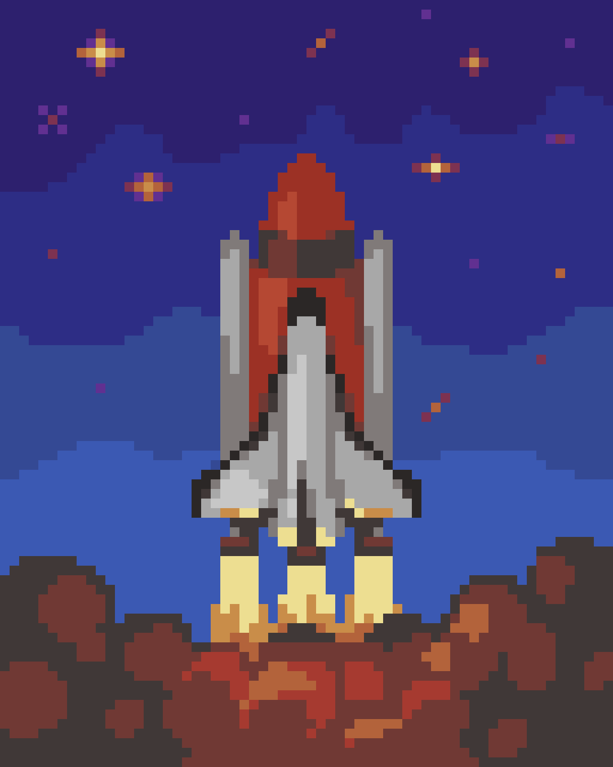 Rocket Ship - Daily Art Challenge - Pixilart