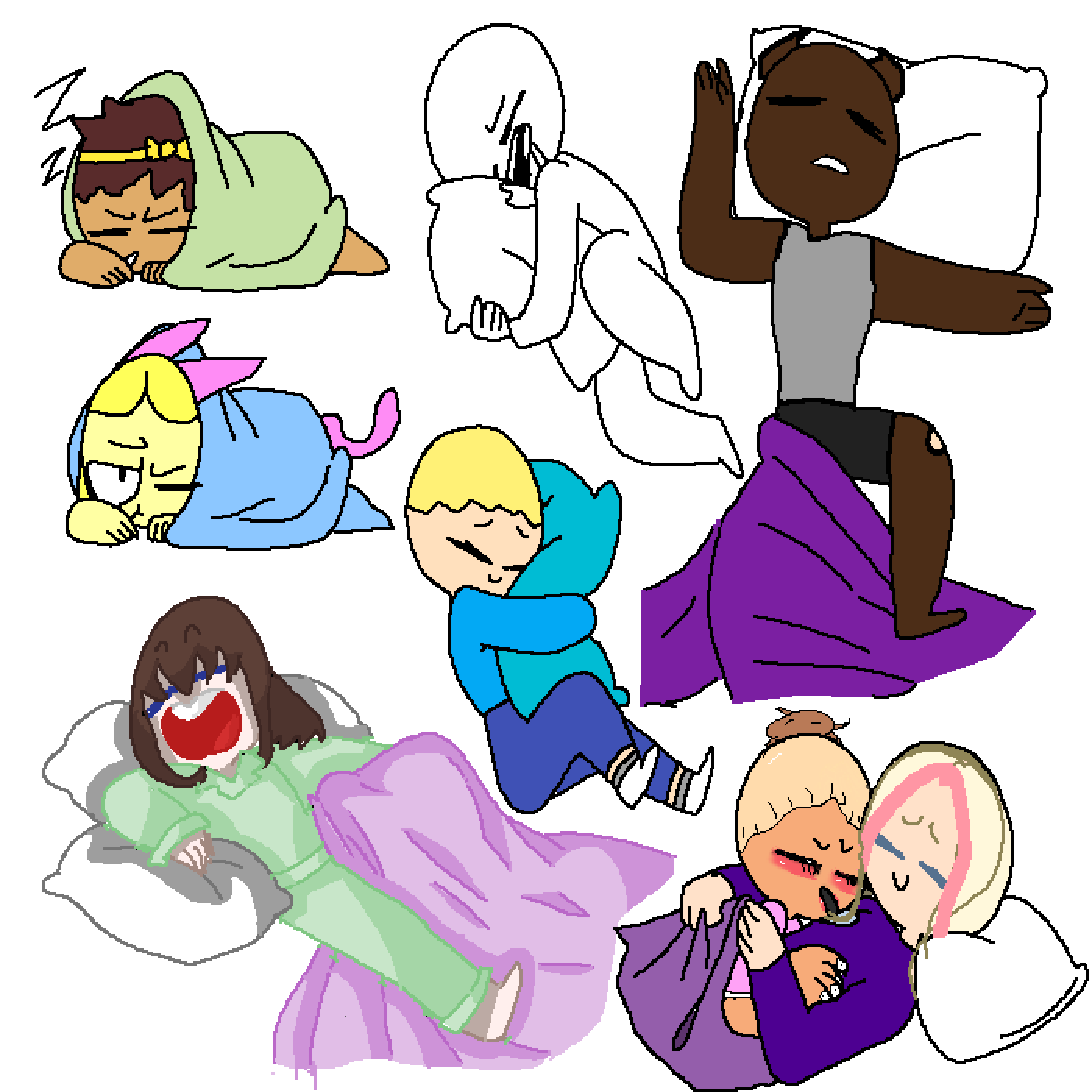 Pixilart Sleep Over Base By XsoulX pixilart-sleep-over-base-by-xsoulx