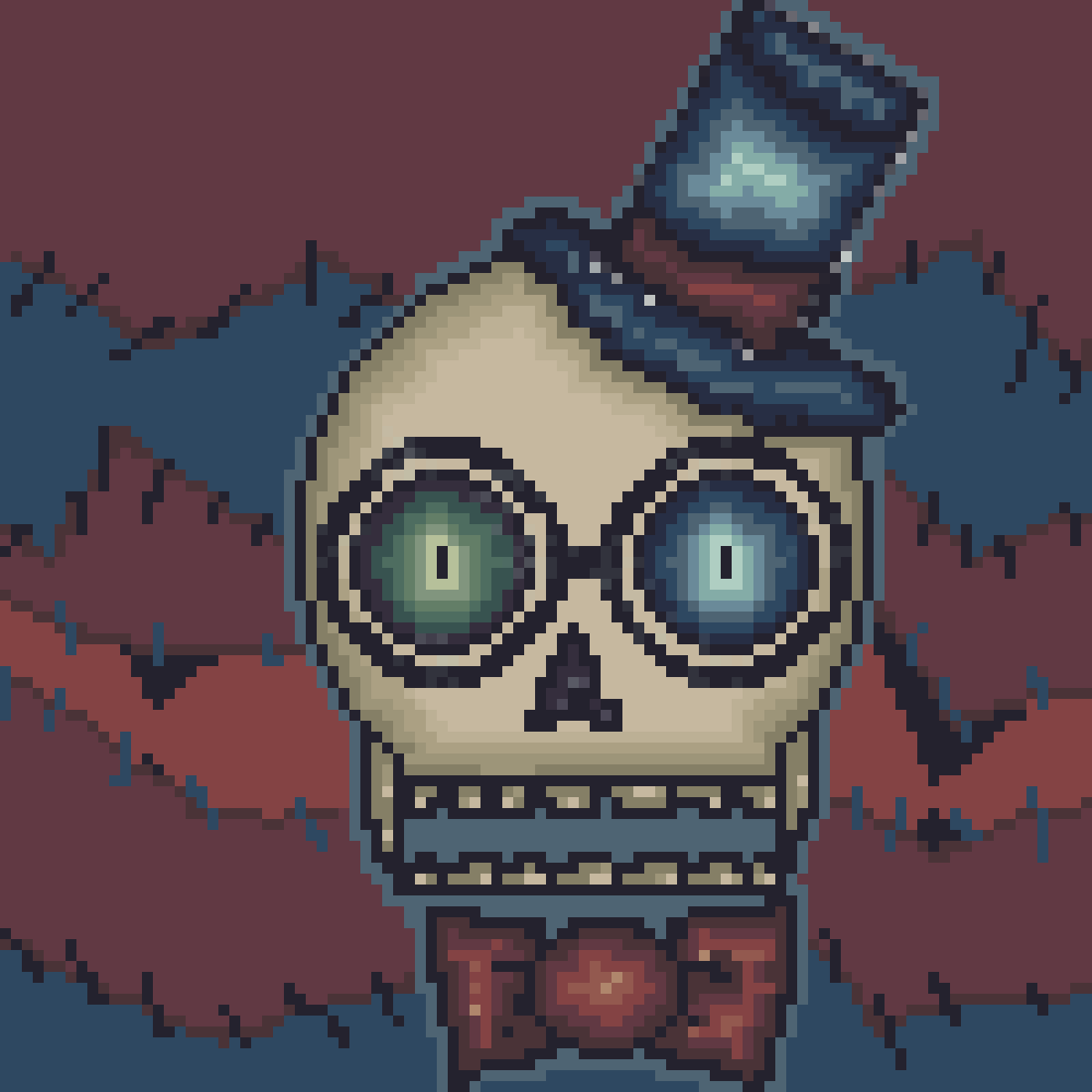 Pixilart skully by Bendyfan555