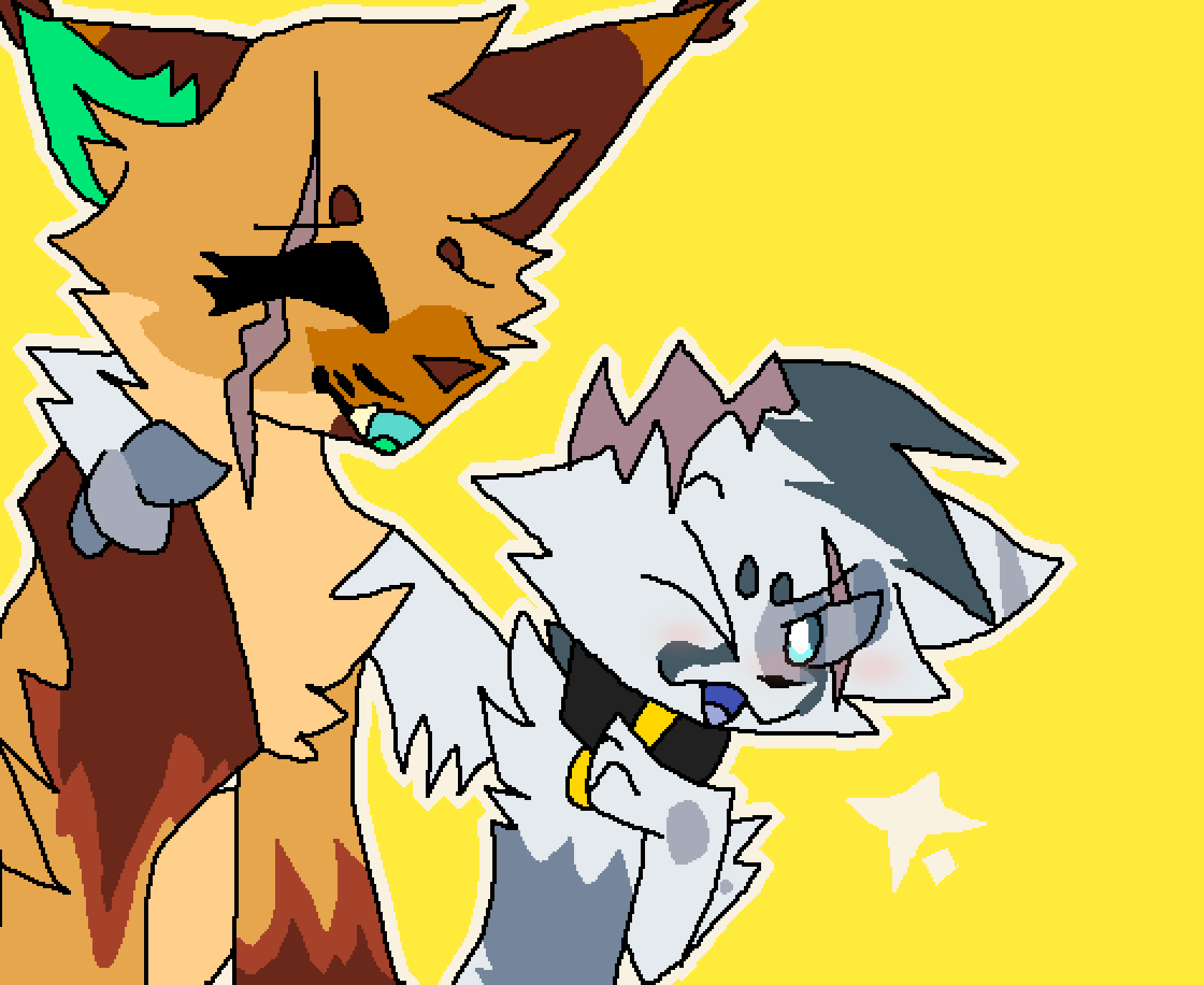 Pixilart MarshMallow and Unknown by ShirMogo9640