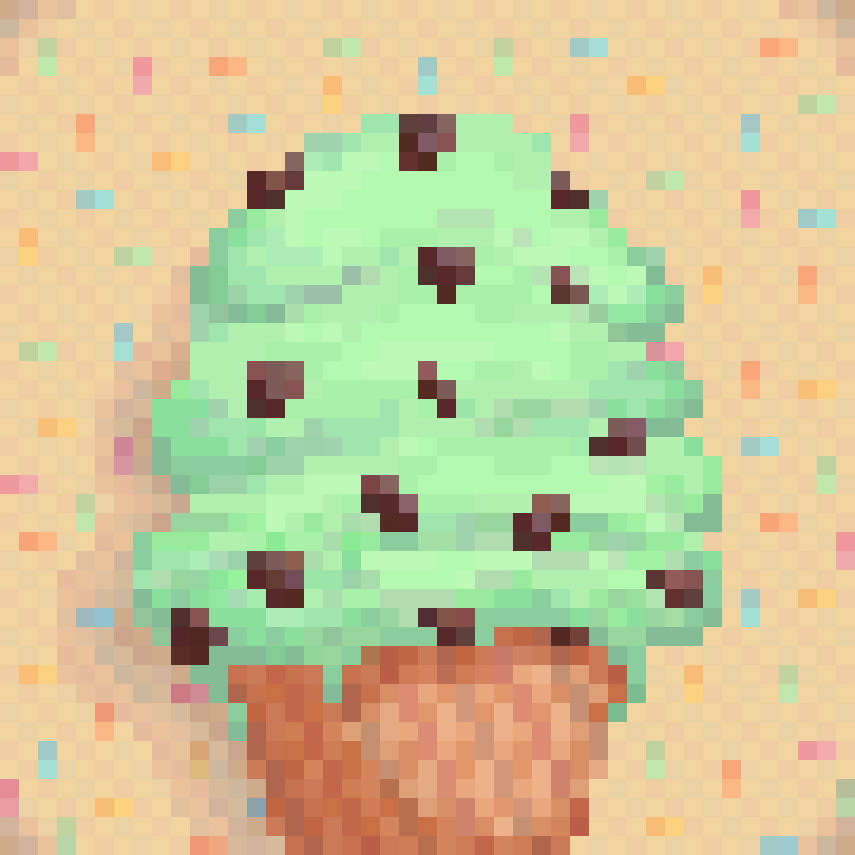 Pixilart - mint chocolate chip ice cream by norahjo21