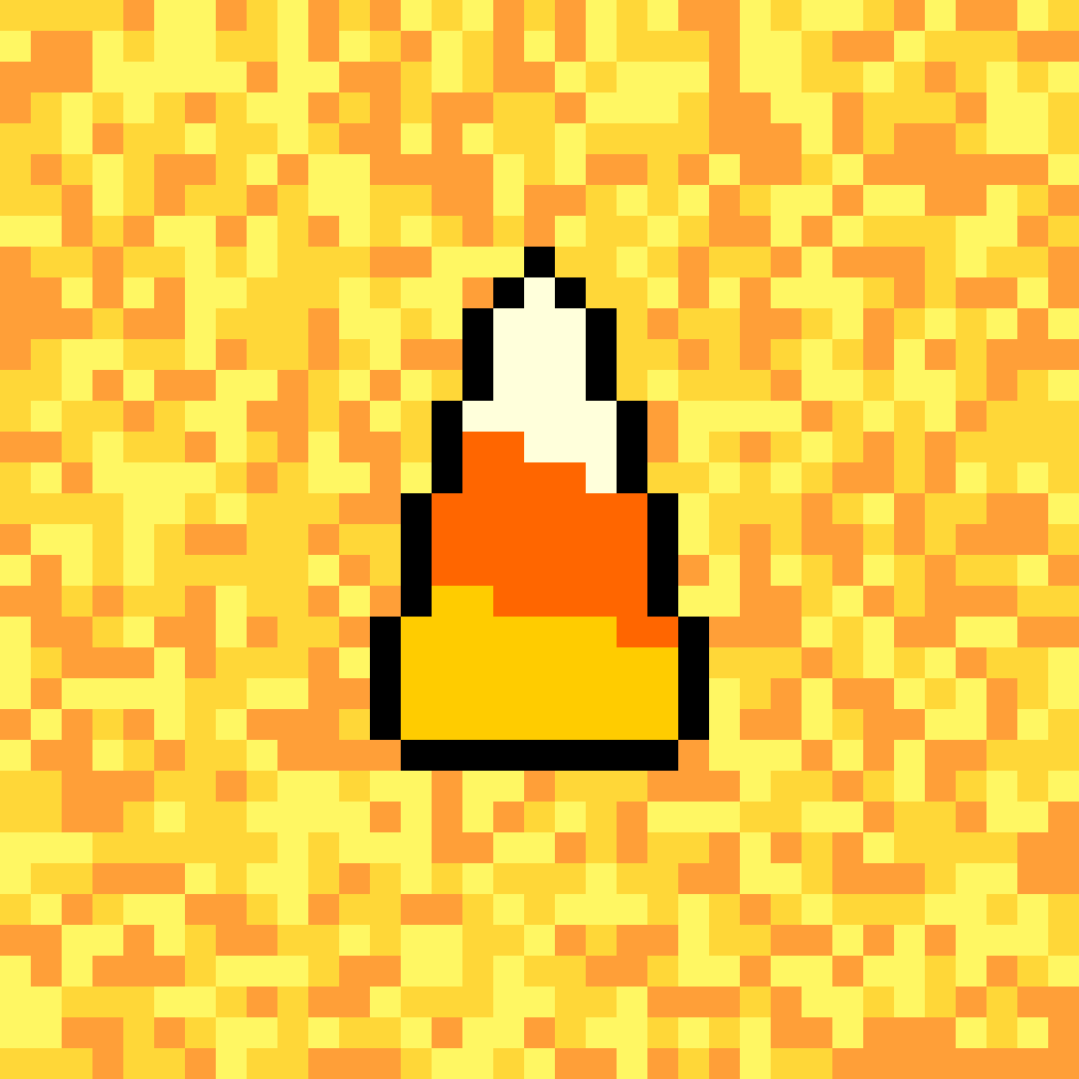 Pixilart DAY 28 spinning candy corn by L3nnon27