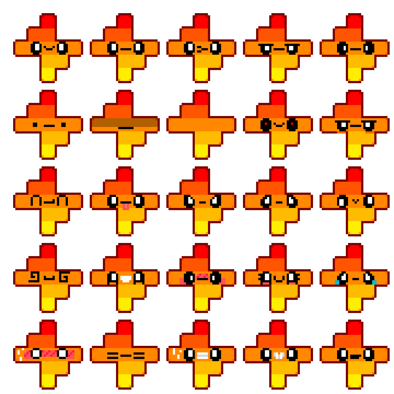 Pixilart thunder emojis by thetunder