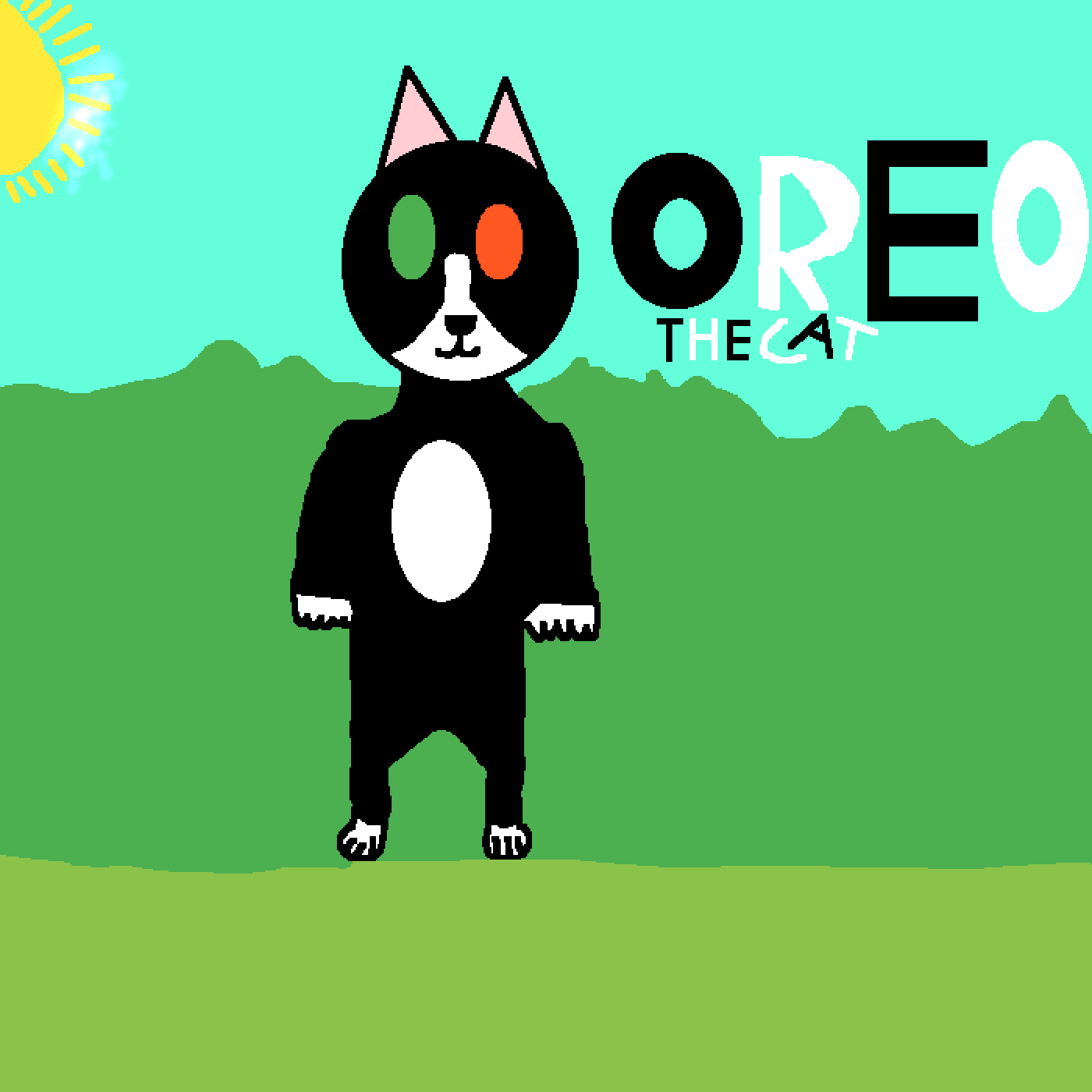 oreo the cat by DoggyAnimations Pixilart