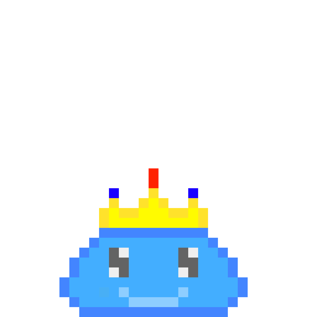 Pixilart Slime King by GATORZZZ