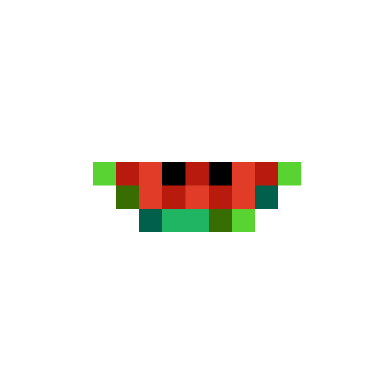 Pixilart Minecraft Watermelon by Blint324