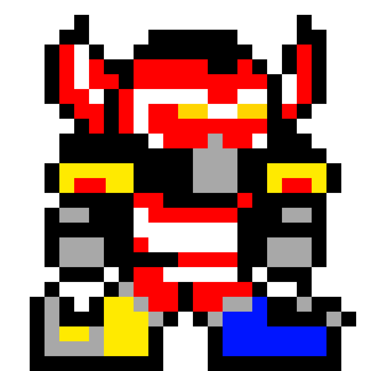 Pixilart Power Rangers Dino Megazord By Hunters4658