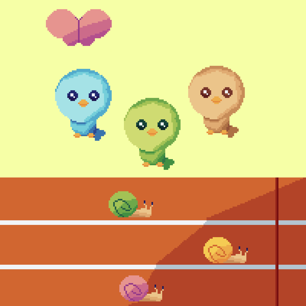 Pixilart the snail race by pearlygirly2012