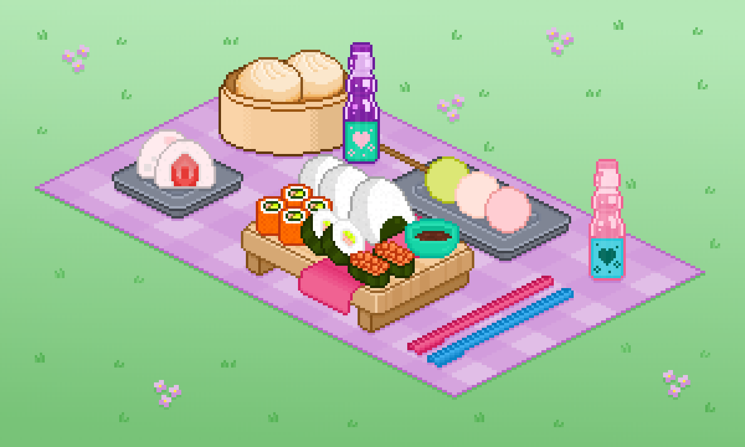 Pixilart Picnic in the Park by CurryBoy