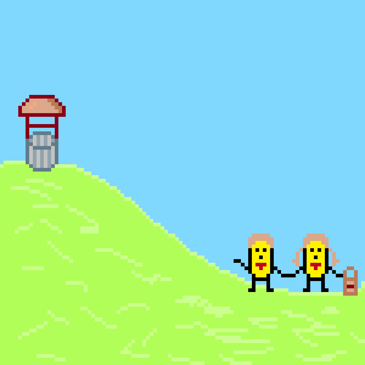 Pixilart hill by gobattledotio