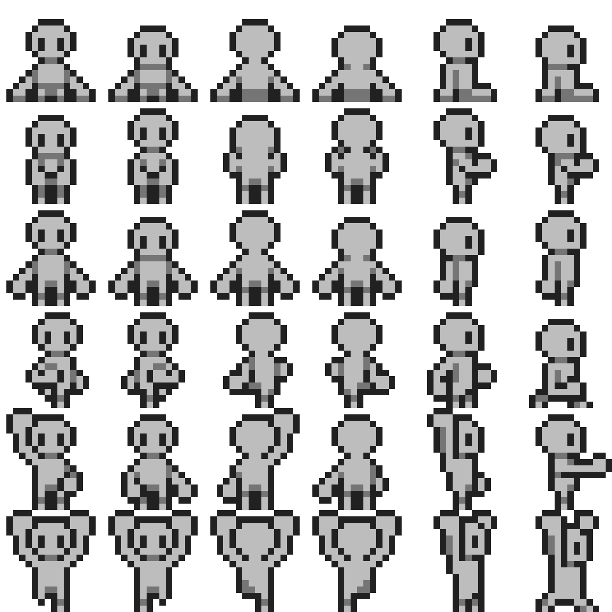 Pixilart - GB Topdown Animation Base by judez