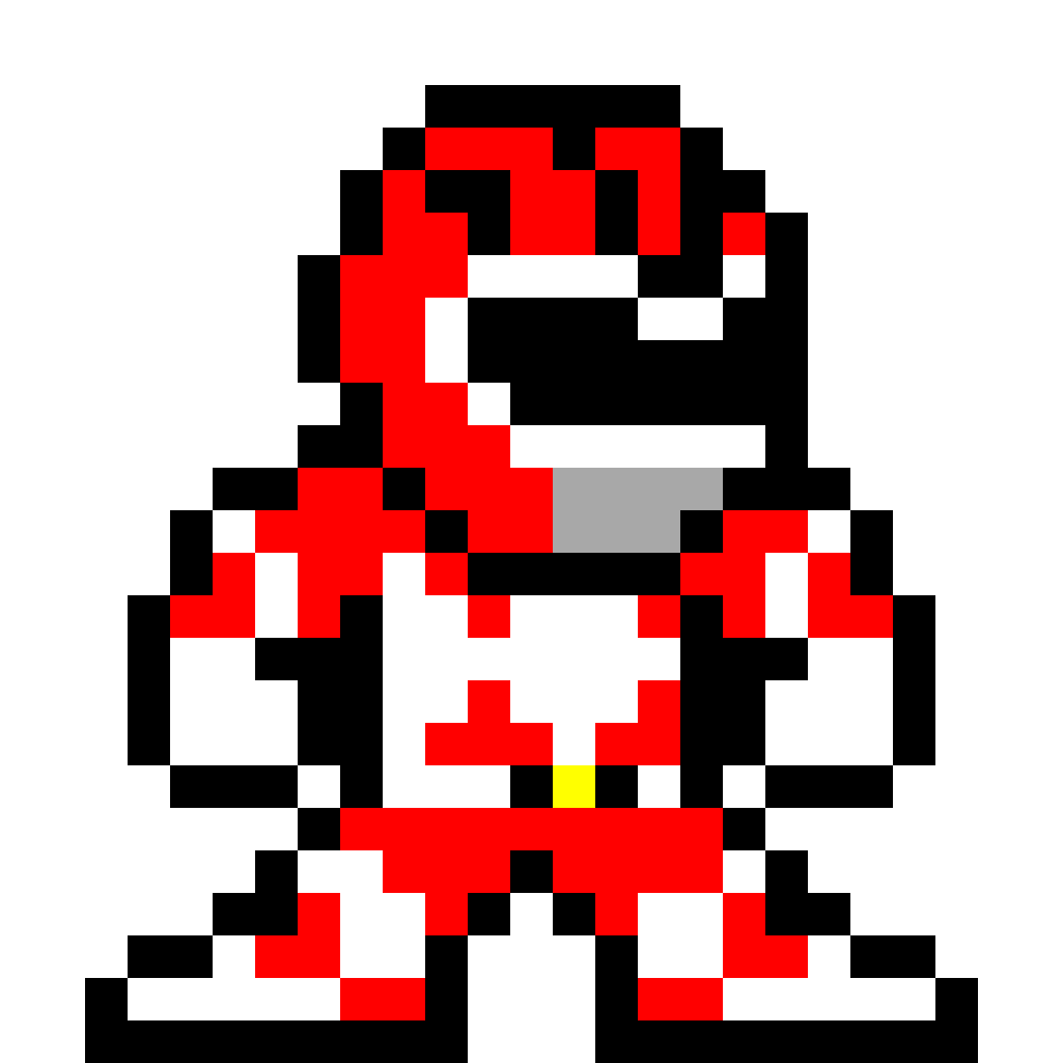 Pixilart - Power Rangers Mighty Morphin Red by hunters4658