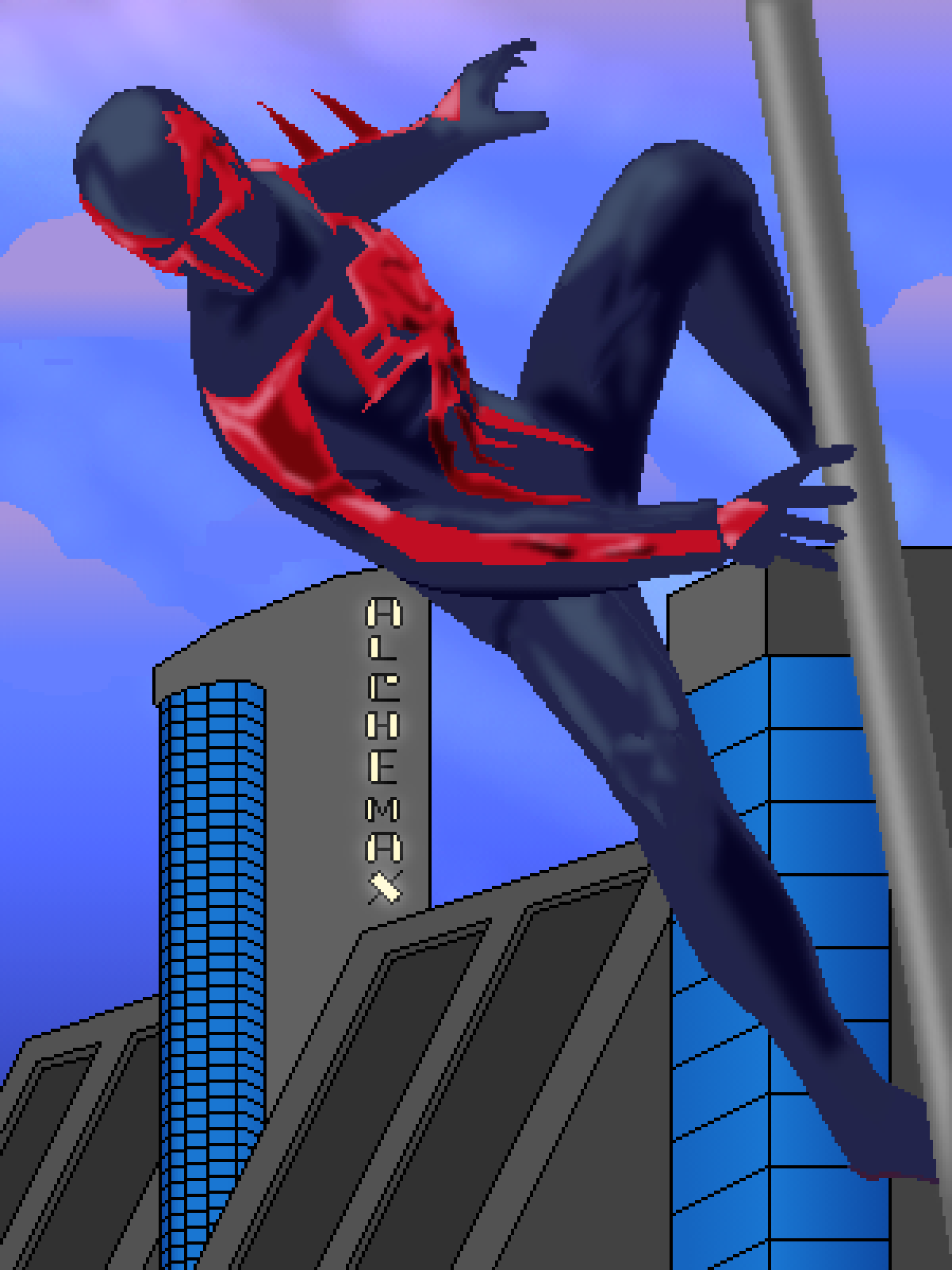 Pixilart - Spider-Man 2099 by SupremePixels