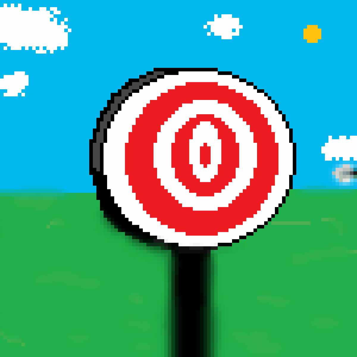 Pixilart archery target by himnottheboy