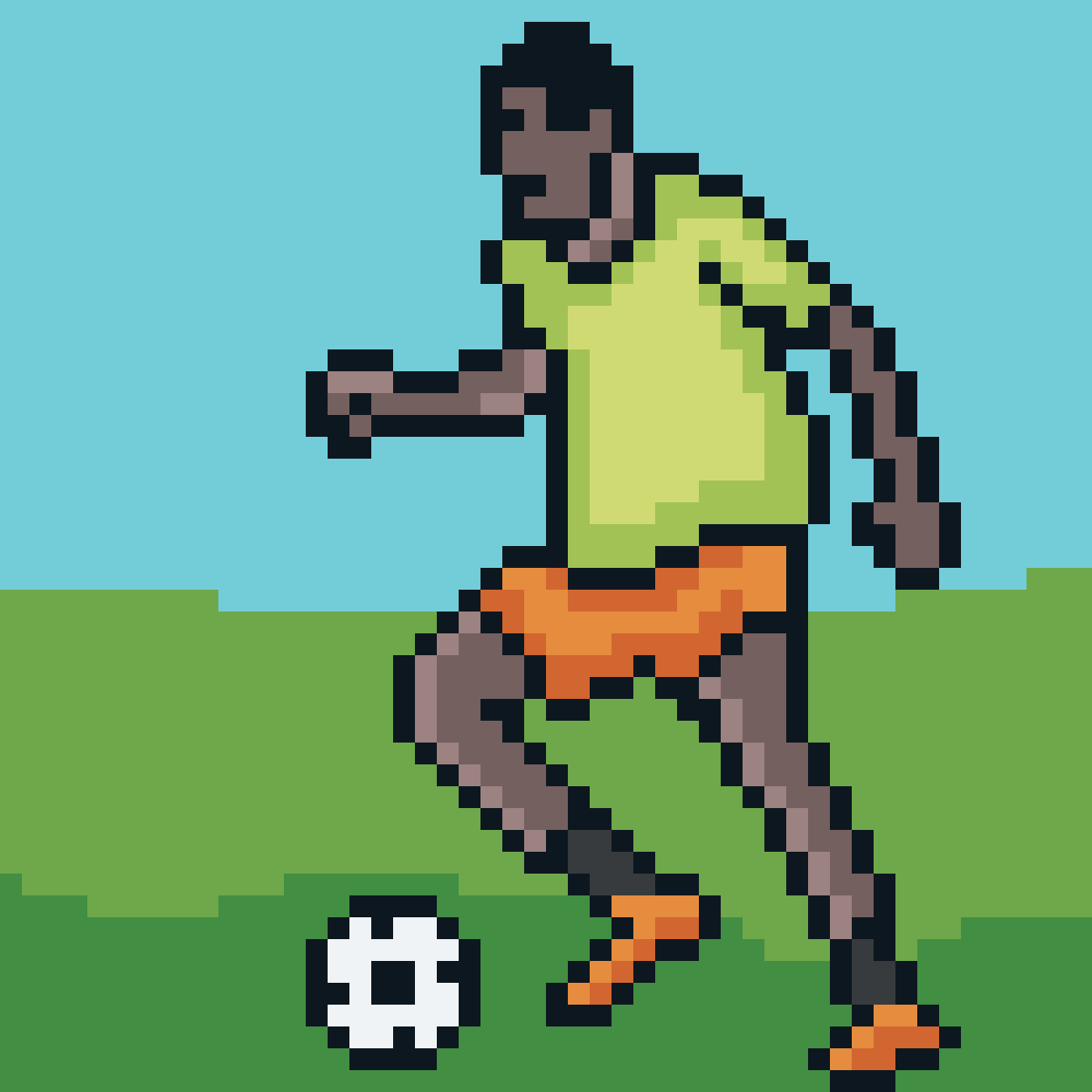 Pixilart Football In Brazil! by Sushirollstar