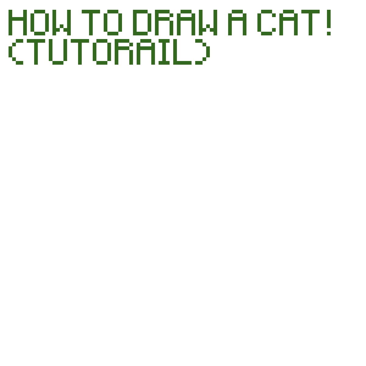 Pixilart How to Draw a Cat! by C4tM4k3r