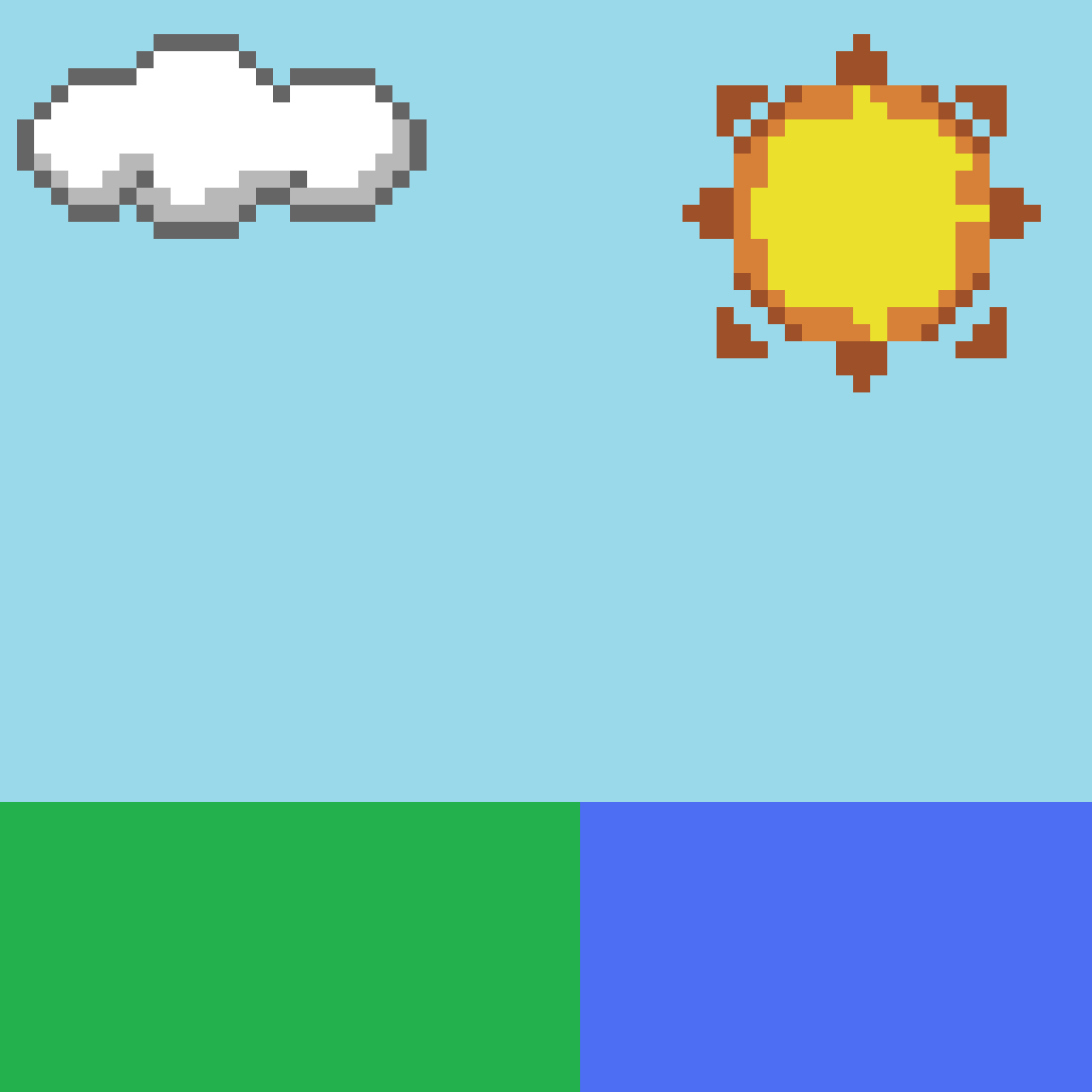 Pixilart water cycle by hsbloom854