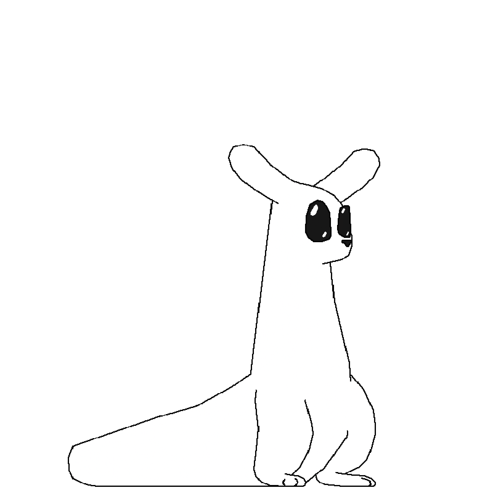 Pixilart - Slugcat by A-Red-Fox