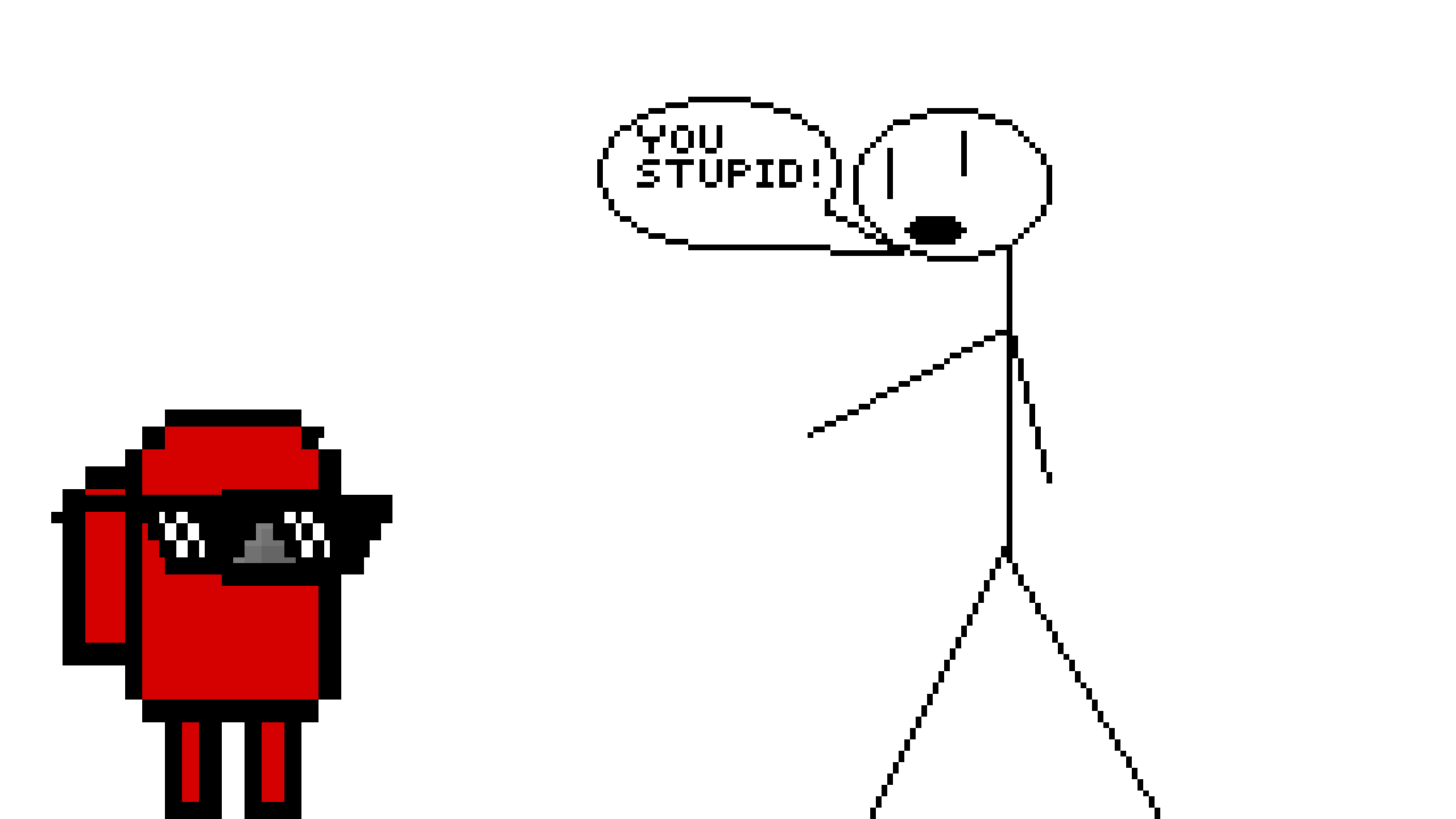 Pixilart Guy the jerk part 1 by NotFamous