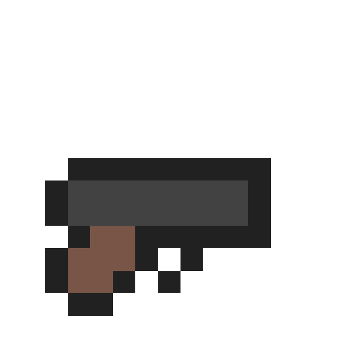 8 Bit Gun Waffe Und Gewehr Pixel Stil Illustration Vektor Set
