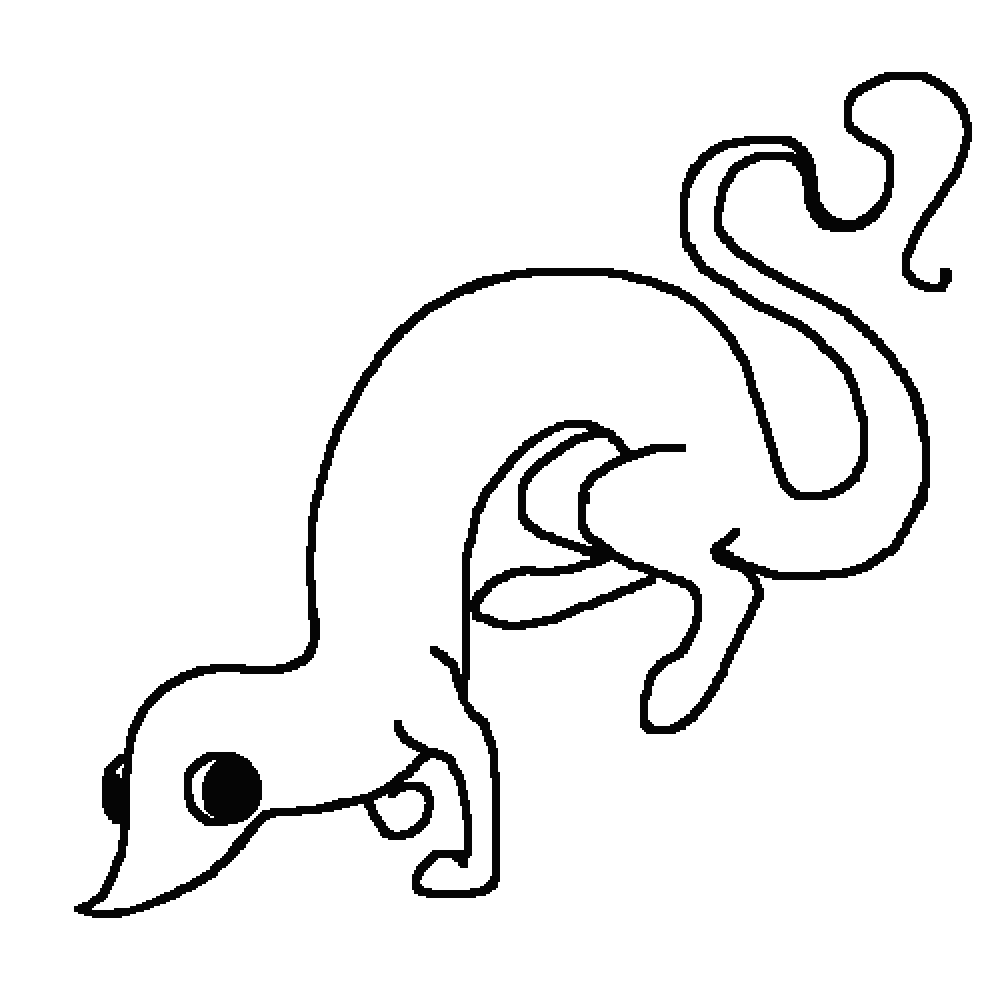 Pixilart - Worm on a string creature base f2u by Cripplingcry