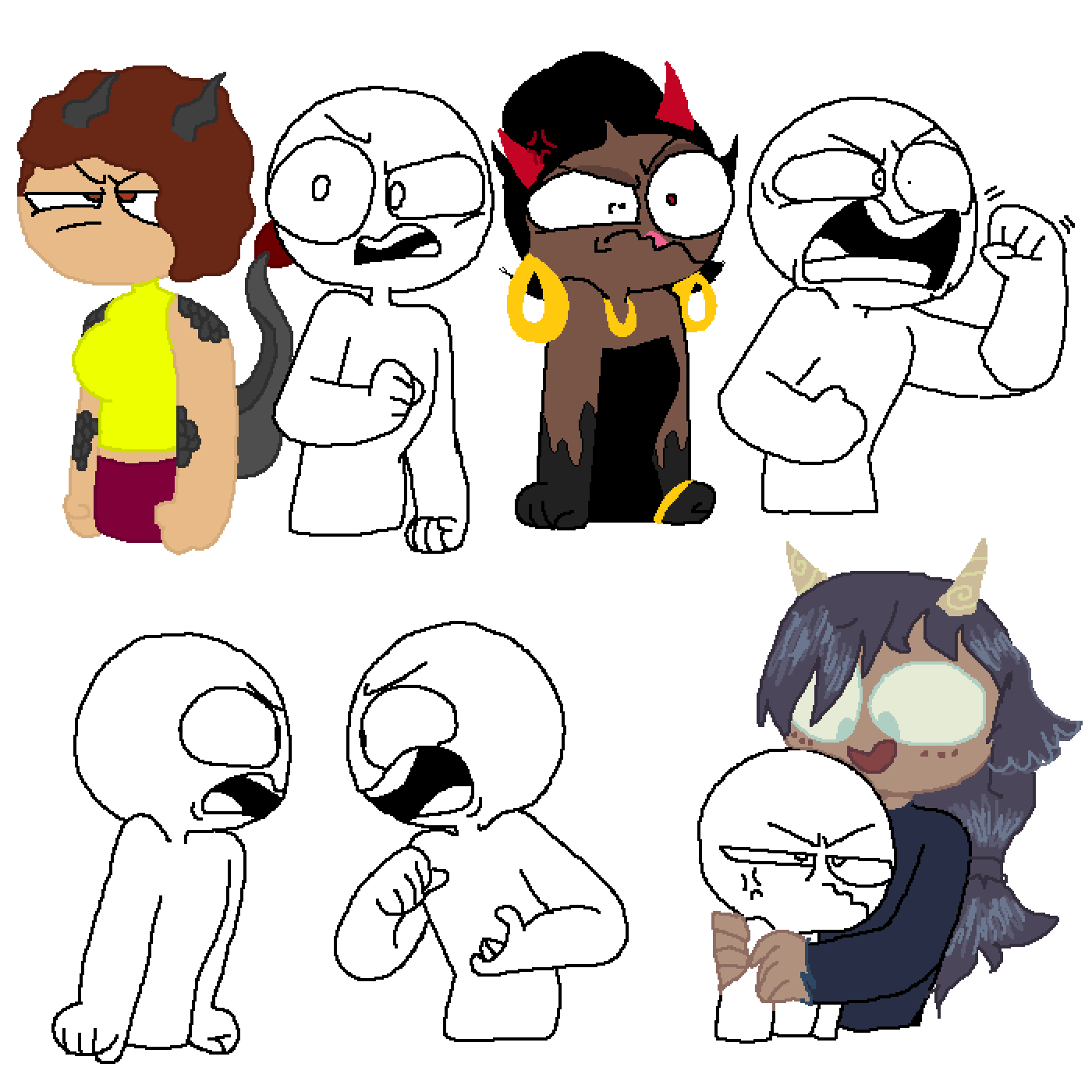 Pixilart ANGRY base by AriAnime1025