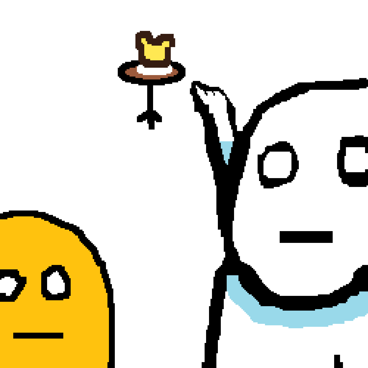 Pixilart - Yippee Wojak pointing meme by Yippee1