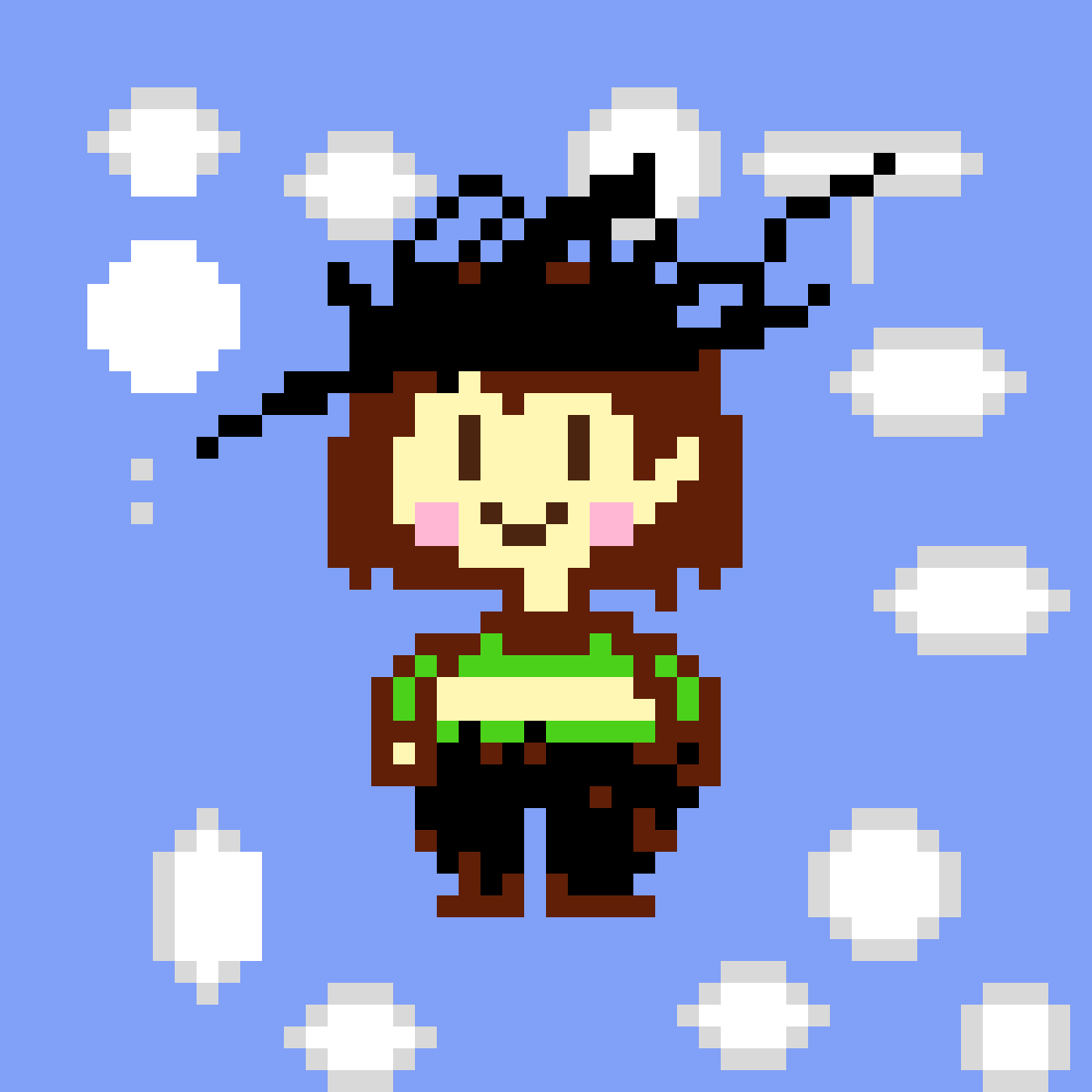 Pixilart Undertale Chara Base by Kyrie2013