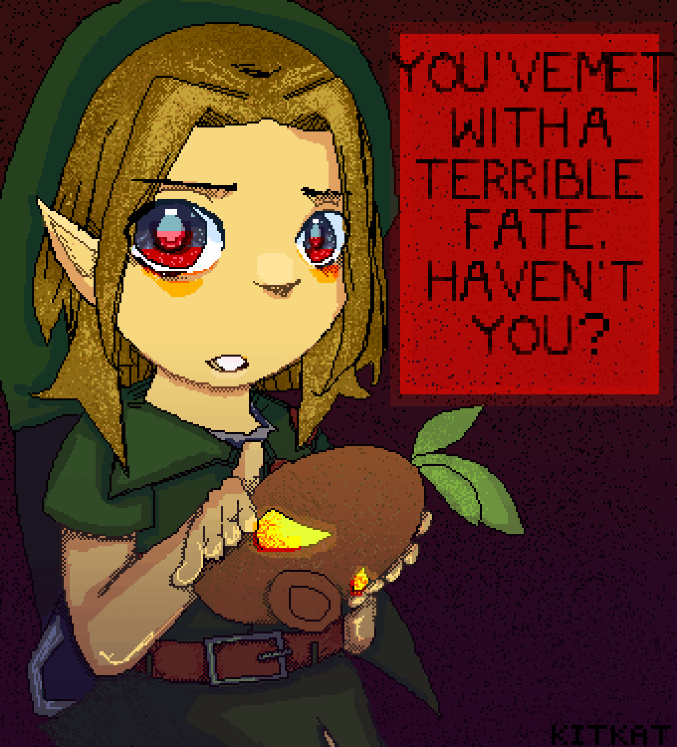 Pixilart Link from Majora's Mask! by Kitkatcookie