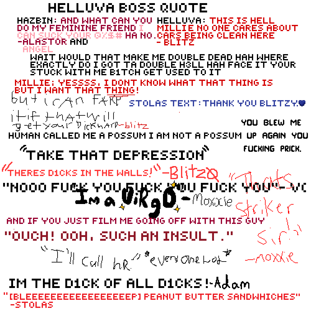 Pixilart Hazbin Hotelandhelluva Boss Quotes By Butterfly Squis 
