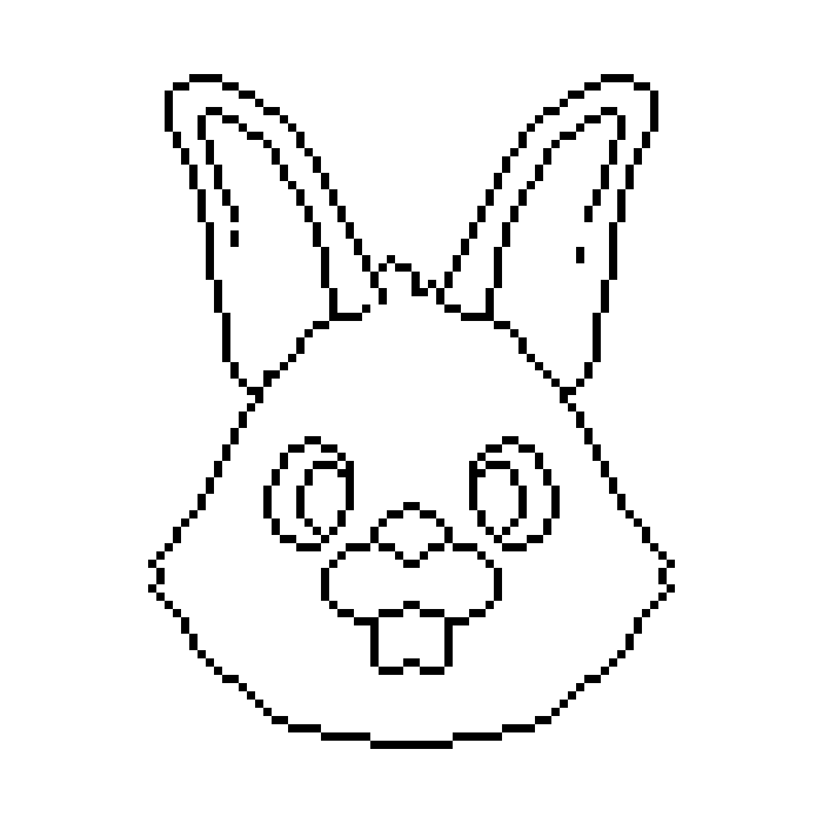 Editing Bunny Free online pixel art drawing tool Pixilart