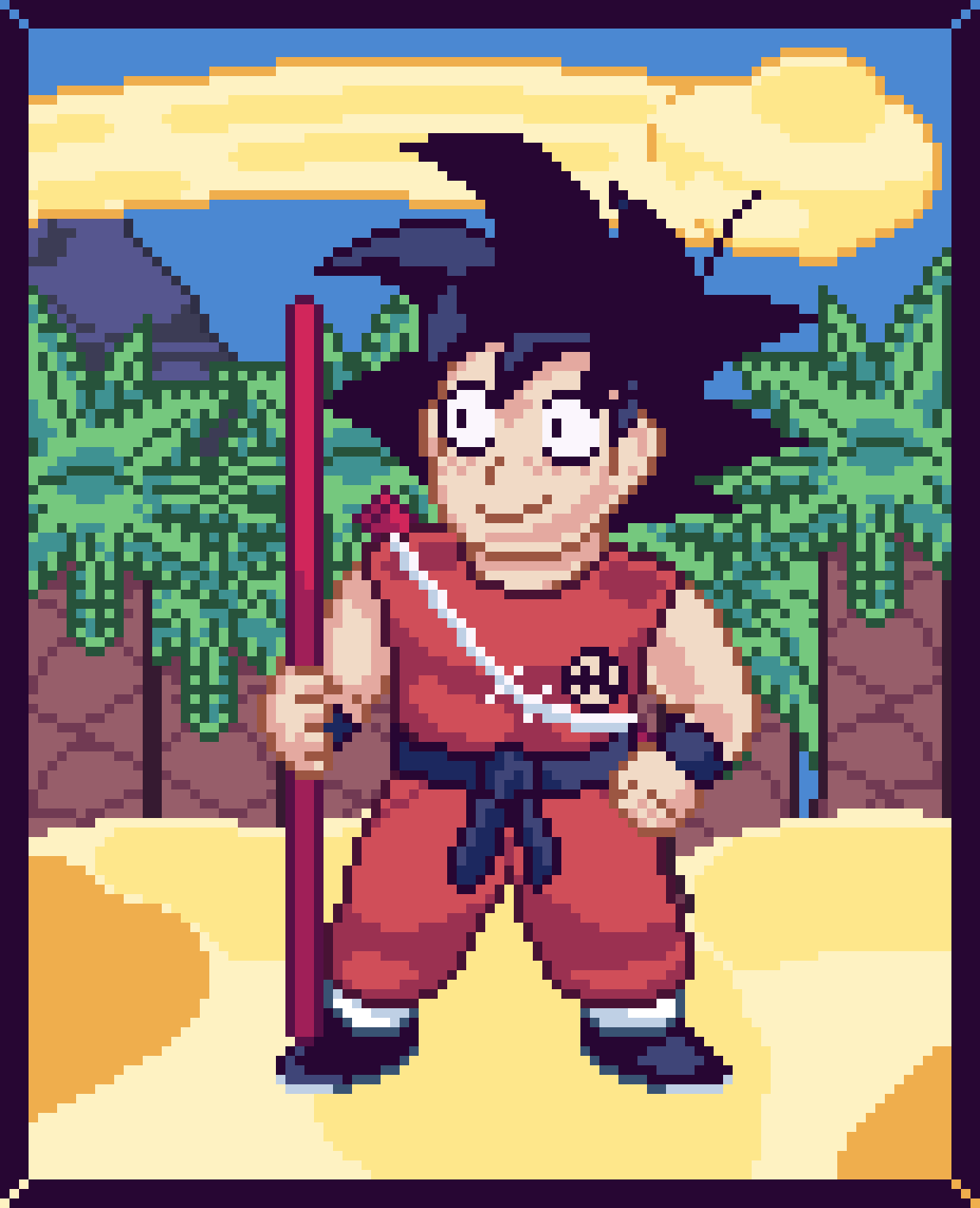 Pixilart - Kid Goku by Clonedrone308