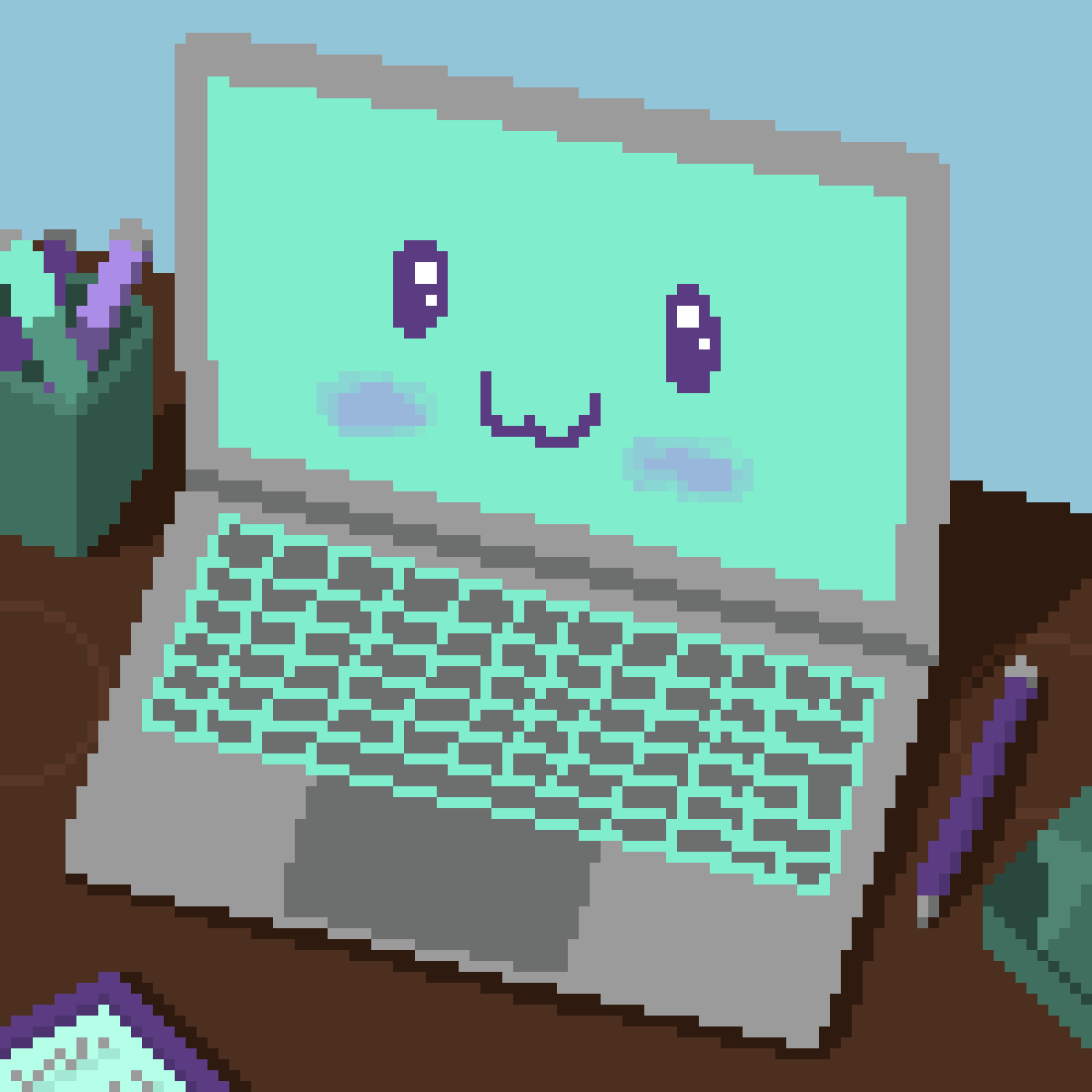 Pixilart Cute Laptop by Shortfry