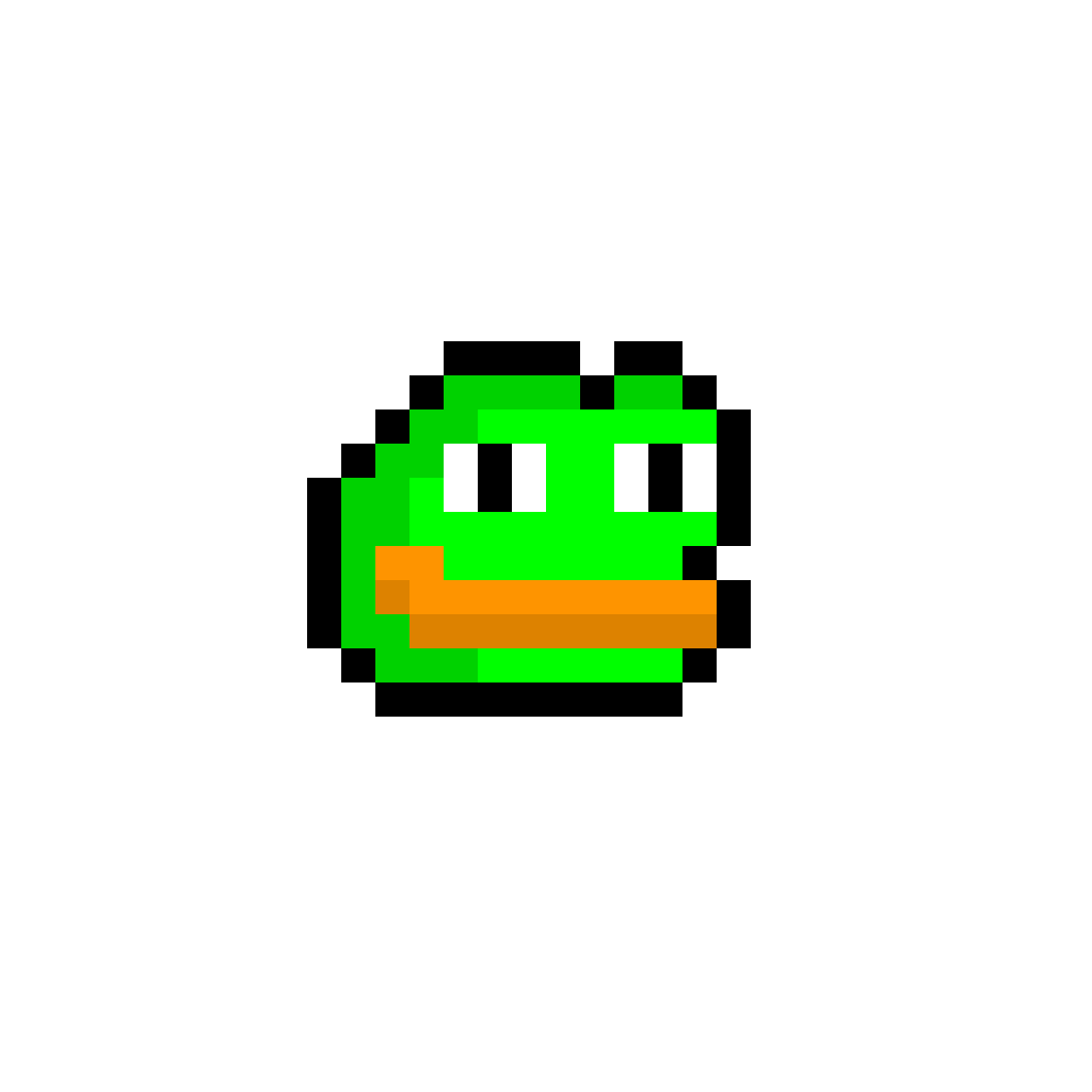 Pixilart - Pepe the frog blink by ViggeBigge