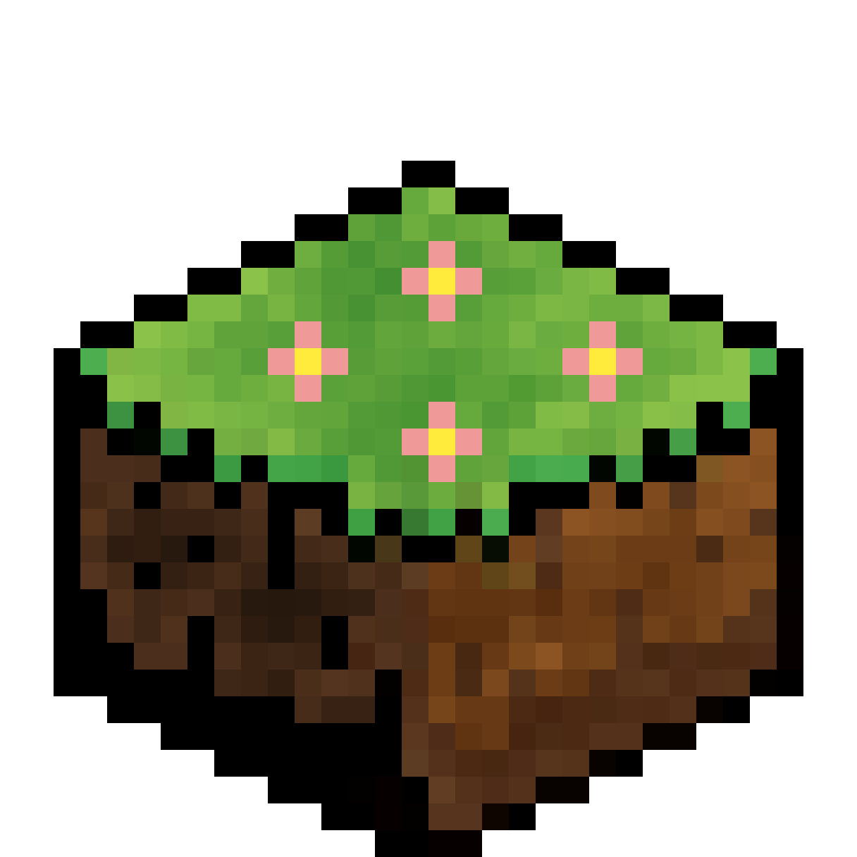Pixilart grass block flower by DUCKDIAMONDS