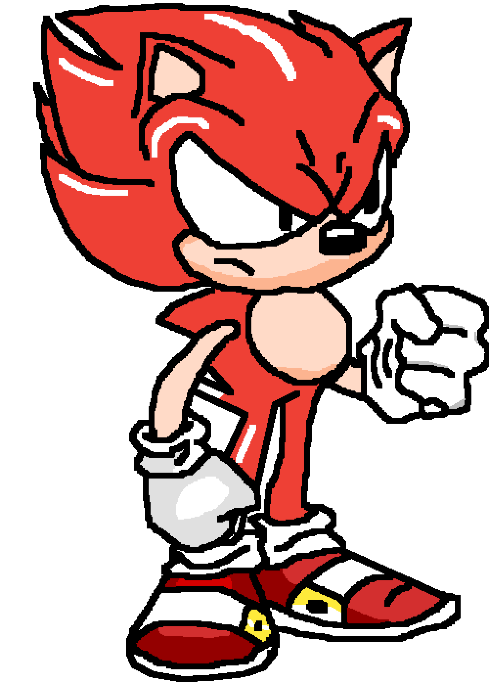 Pixilart - RAINBOW SONIC by JSsonictalis