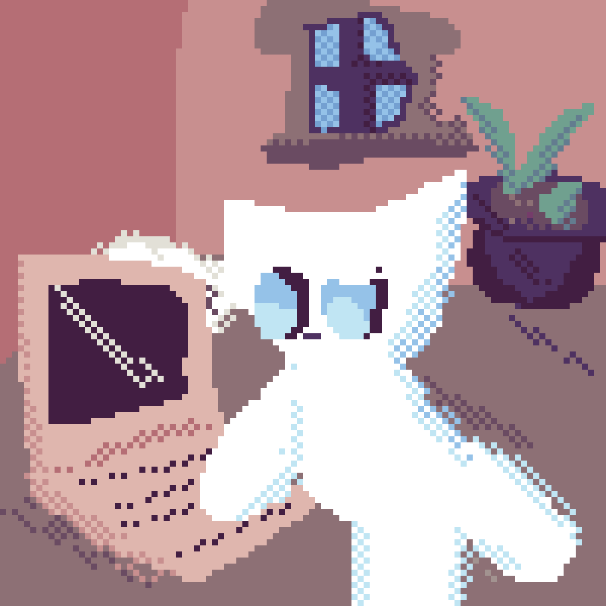 Pixilart that confused cat (day 25?) by Thatskikirn