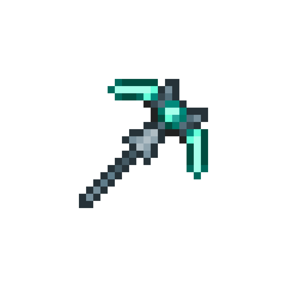 Pixilart Vortex Pickaxe by TerrariaMaker