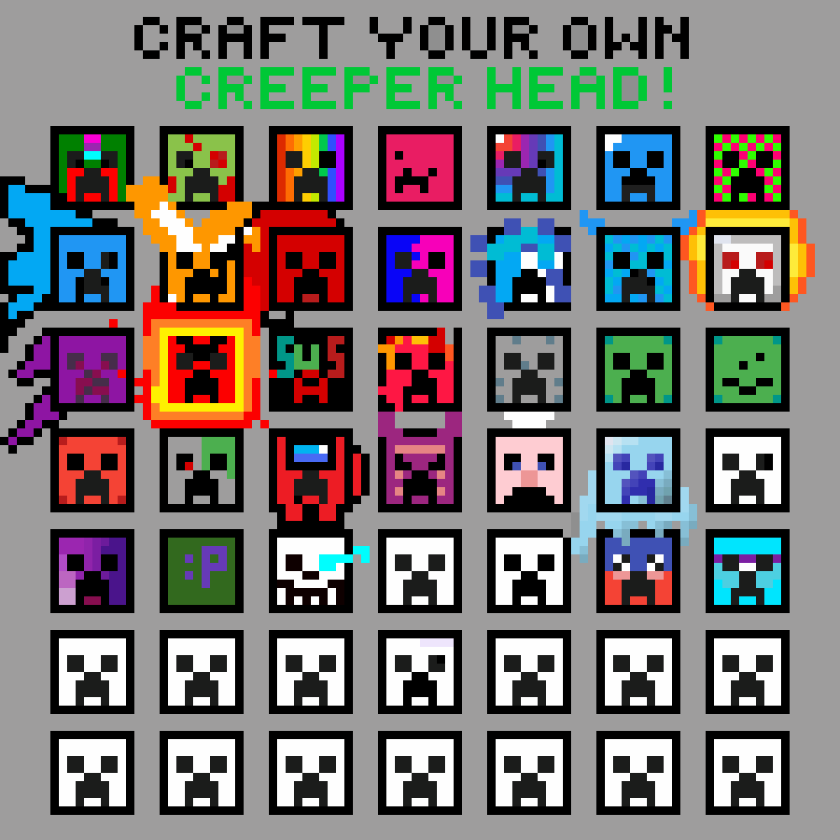 Pixilart Add a creeper face by curlydraws
