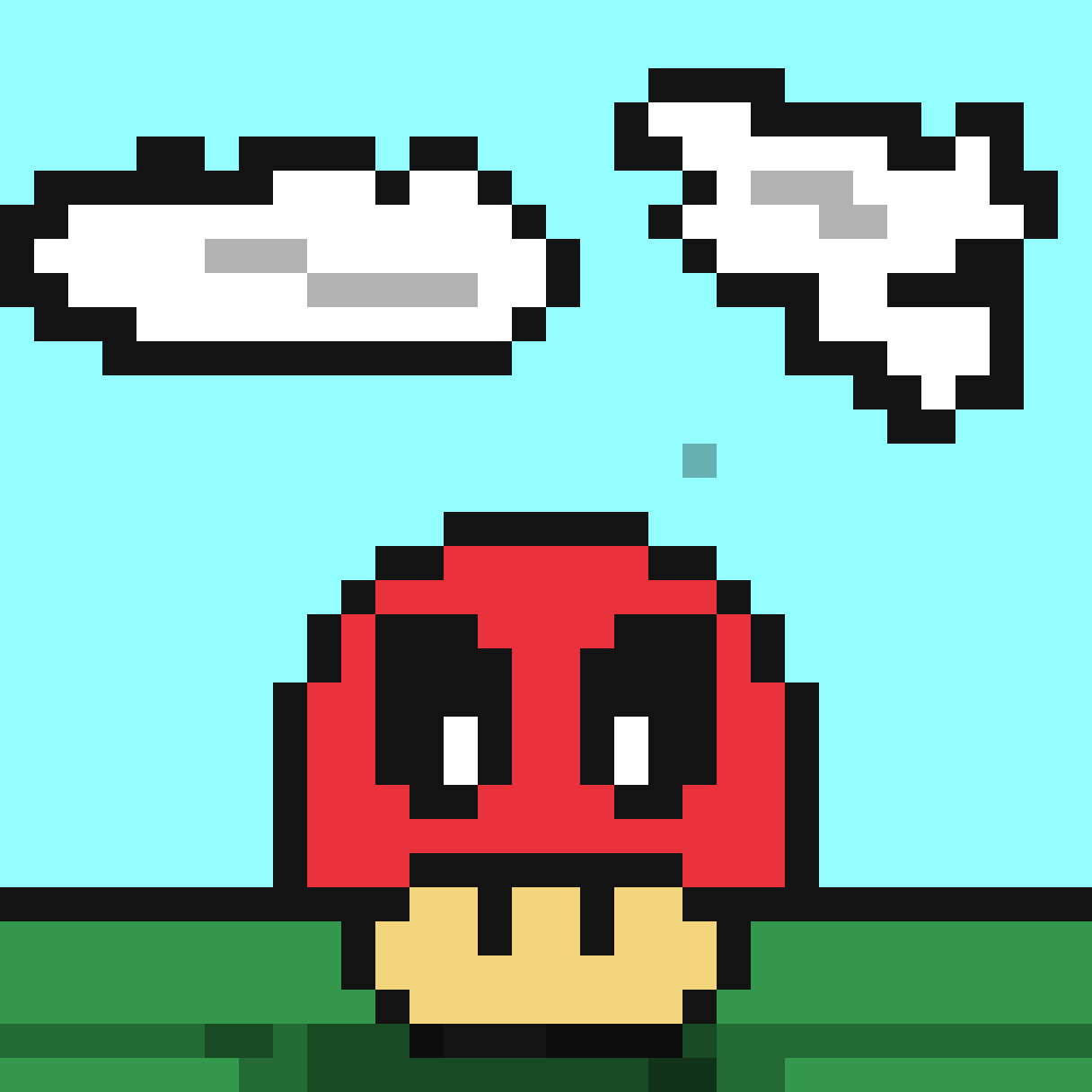 Pixilart - deadpool mushroom by pixlepencil