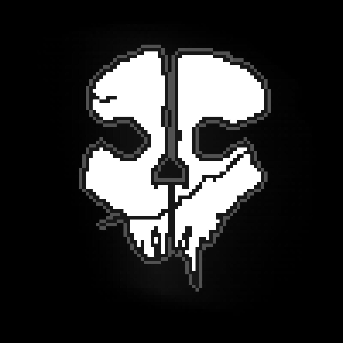 Pixilart - Cod ghost emblem sketch by itsbattleborn, image size:1200x1200