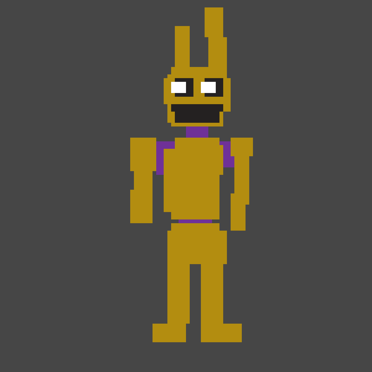 Pixilart William Afton Wearing Spring Lock Bonnie Suit By Hiiammatt