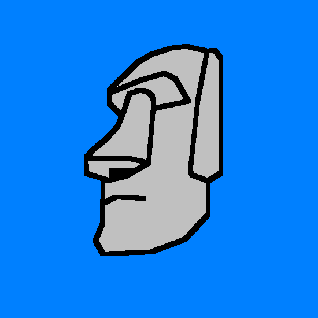 Pixilart - moai by KS12345