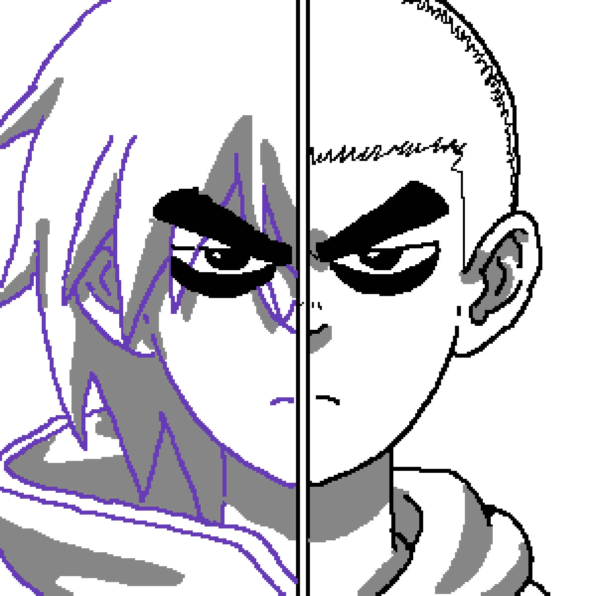 Pixilart SCISSOR SEVEN BASE by Bruhness