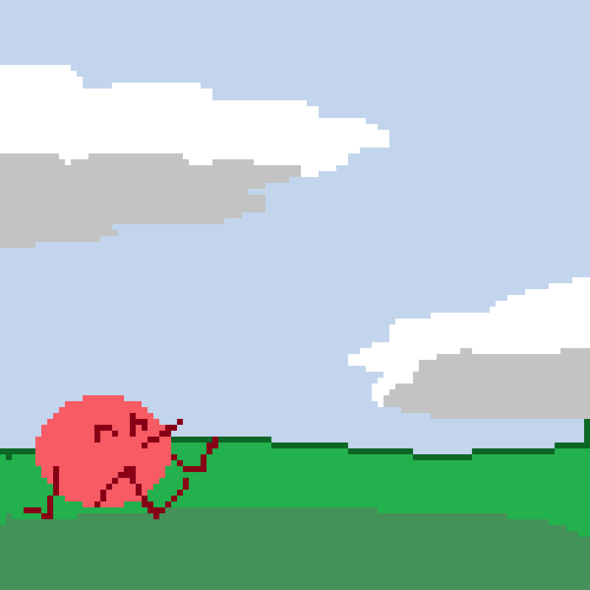 Pixilart Red ball blue ball by Itsmenoth