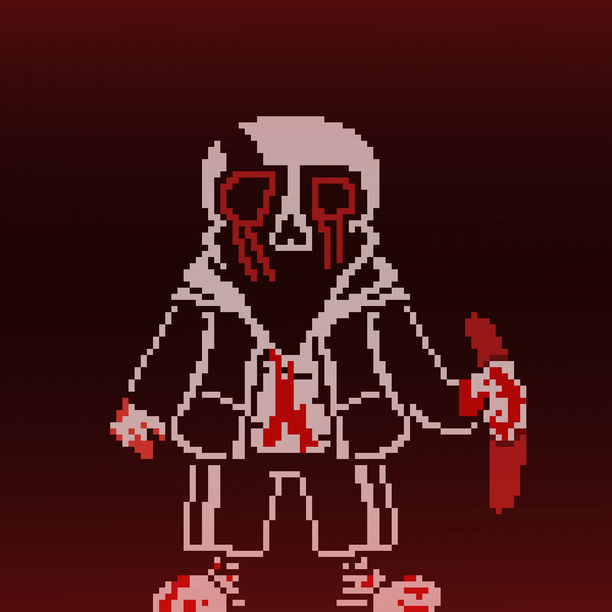 Pixilart - VHS! SANS by SansTh3Skeleton