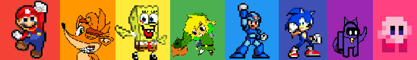Pixilart - Rainbow Characters by SonicMania29