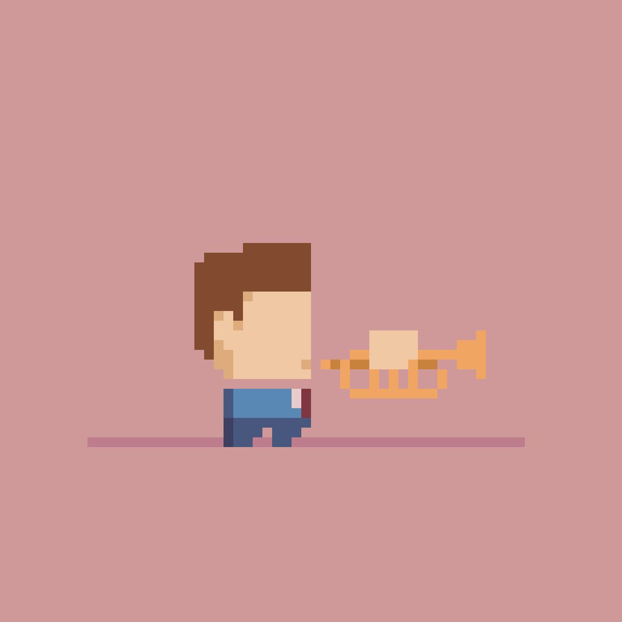 Pixilart Little Trumpet Man by 32Lewis