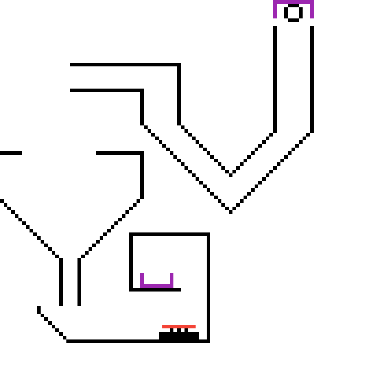 Pixilart Ball maze by RocknRoller