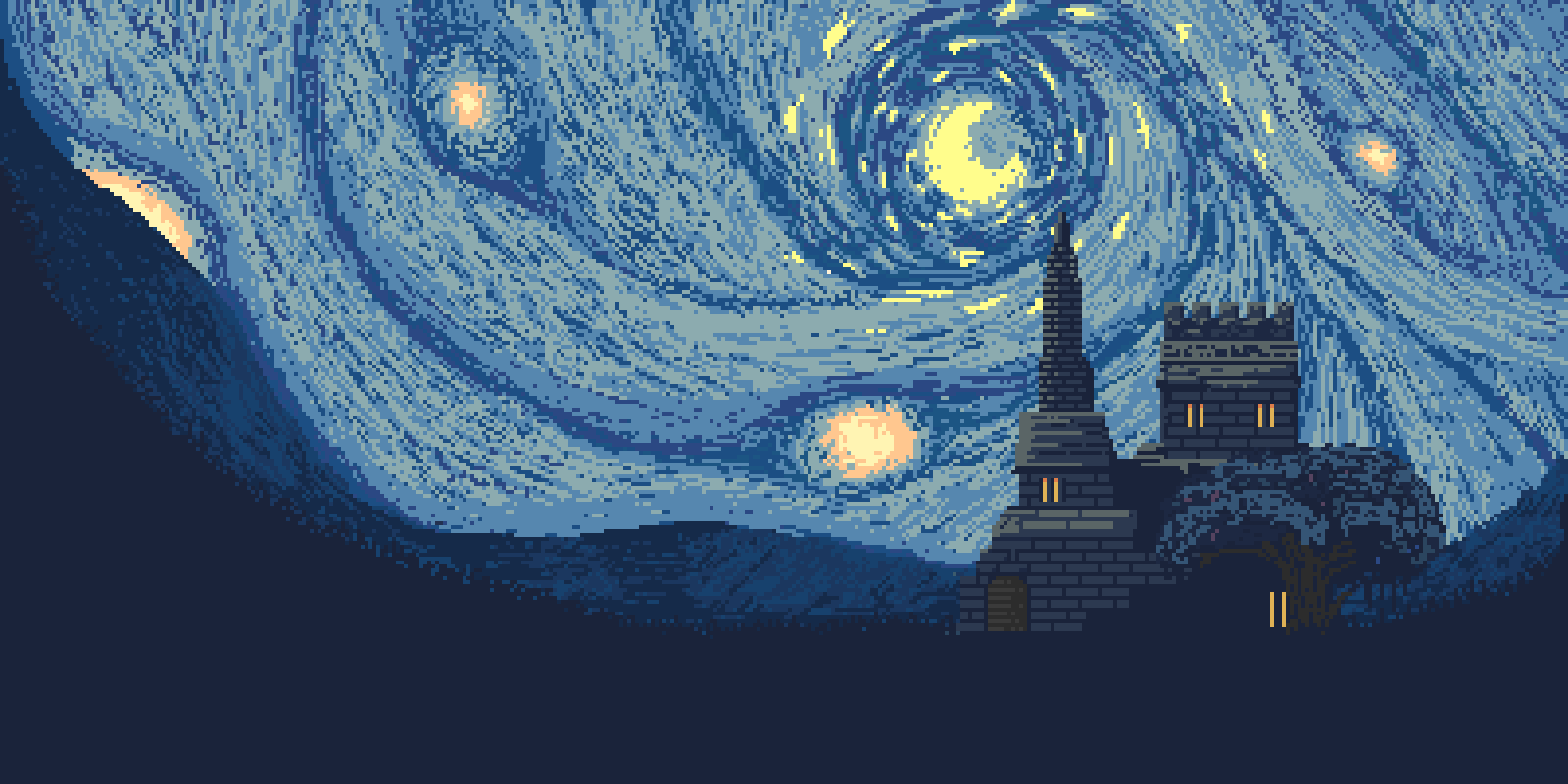 Pixilart - Moon Night by nzib